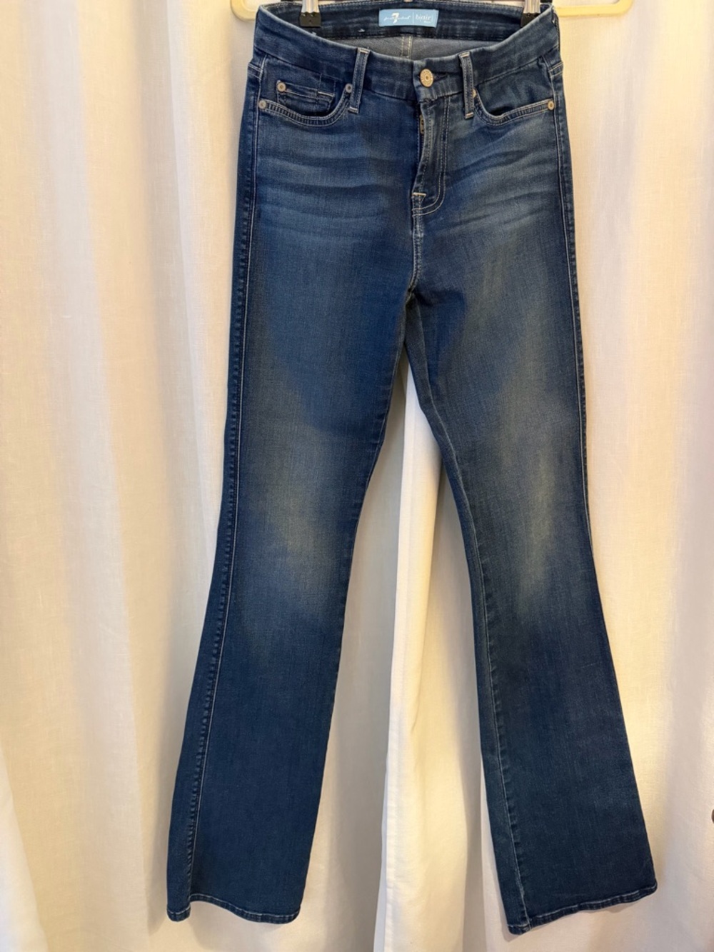 7 For All Mankind Dark Blue Flare Jeans